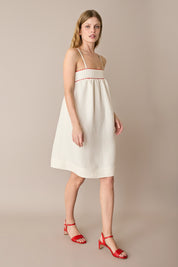 Linen-blend sundress