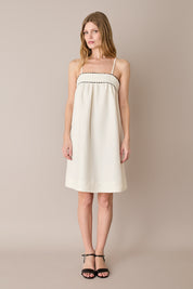 Linen-blend sundress