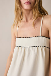 Linen-blend sundress