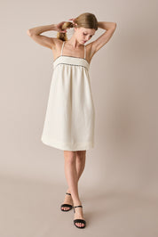 Linen-blend sundress