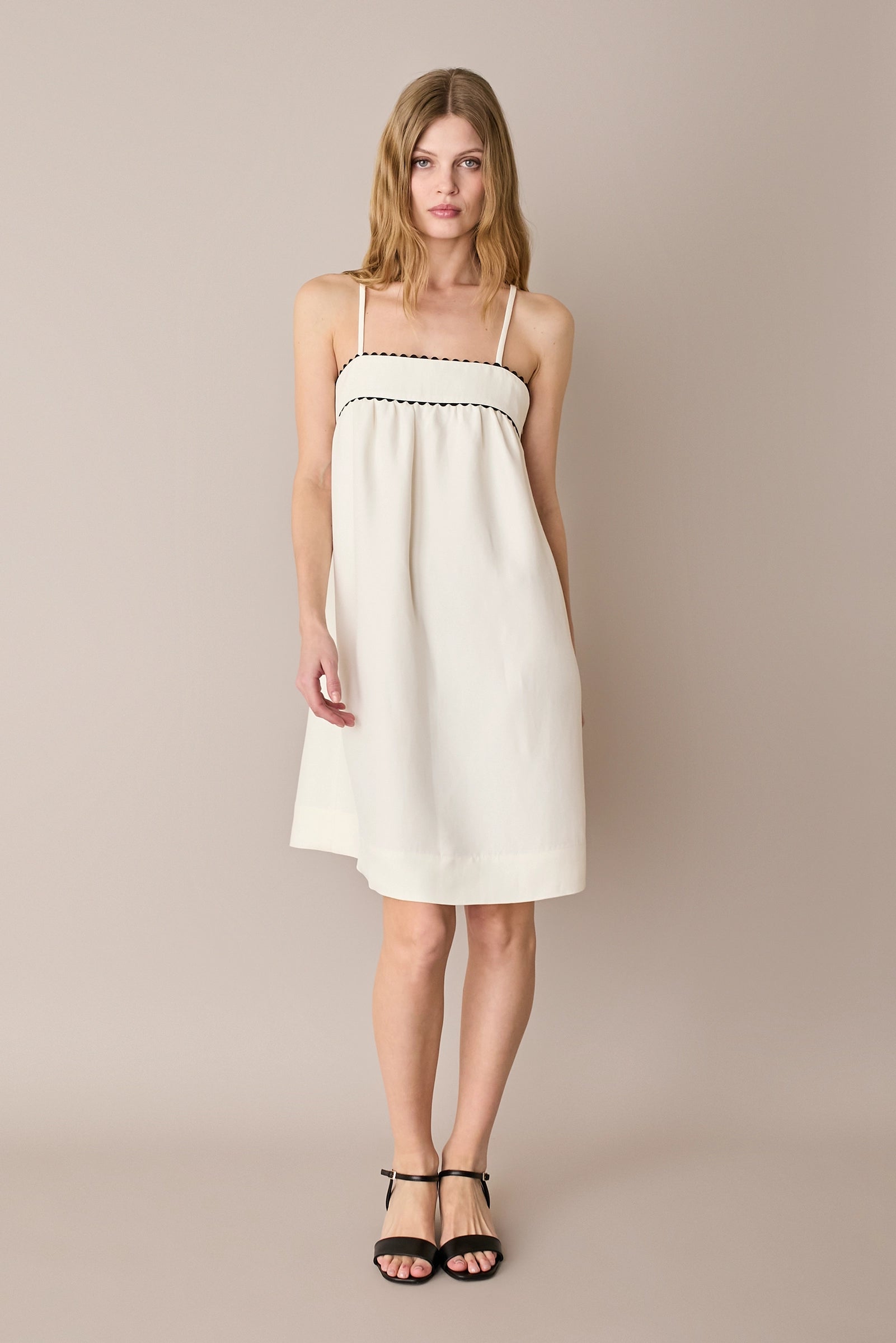Linen-blend sundress