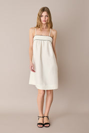 Linen-blend sundress