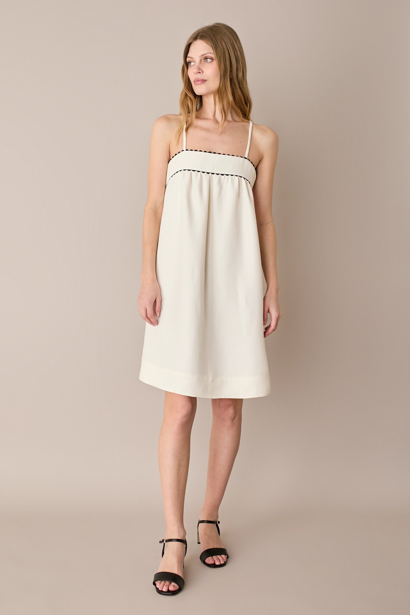 Linen-blend sundress