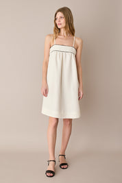 Linen-blend sundress