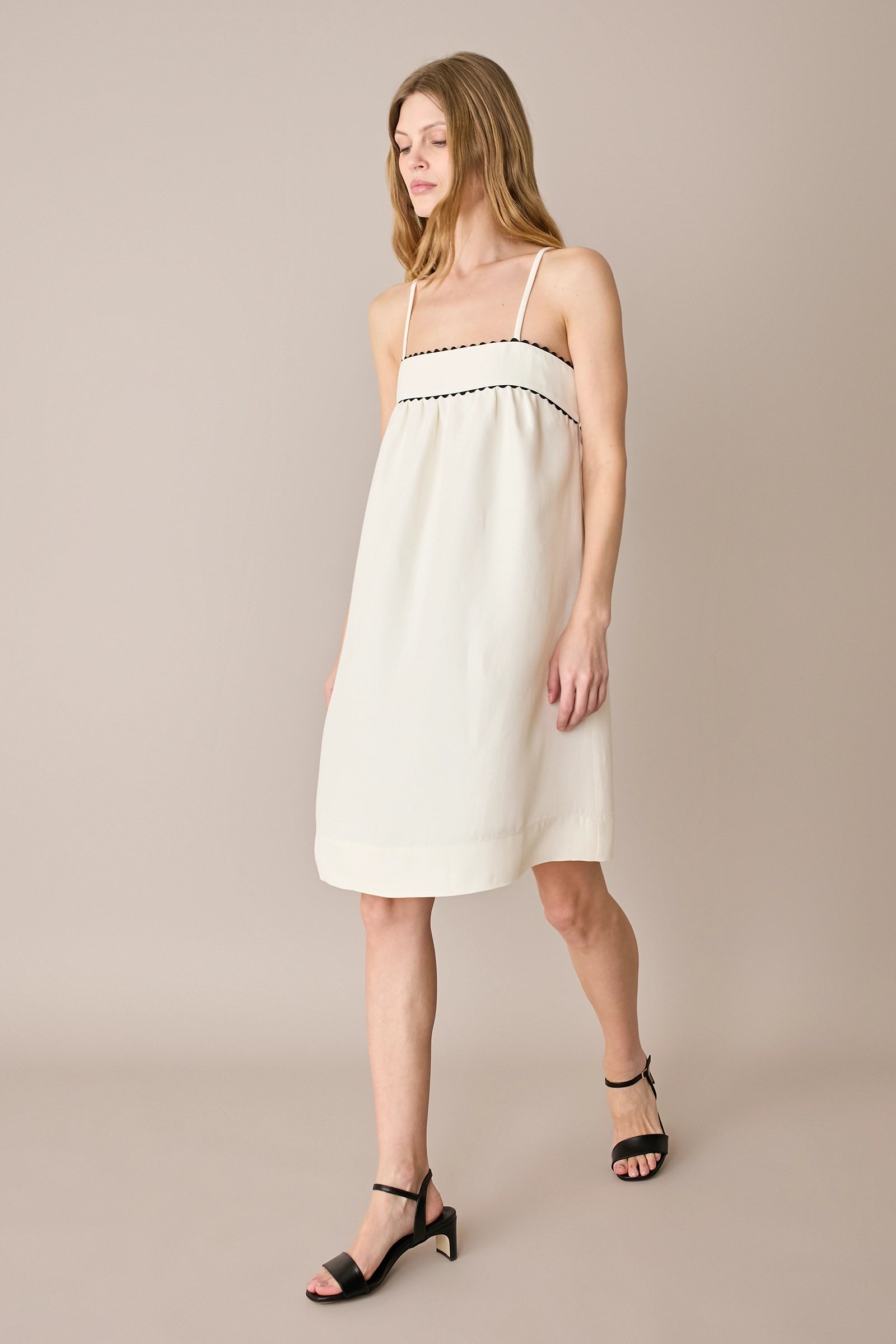 Linen-blend sundress