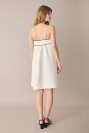 Linen-blend sundress