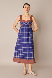 Abito colorato in lino