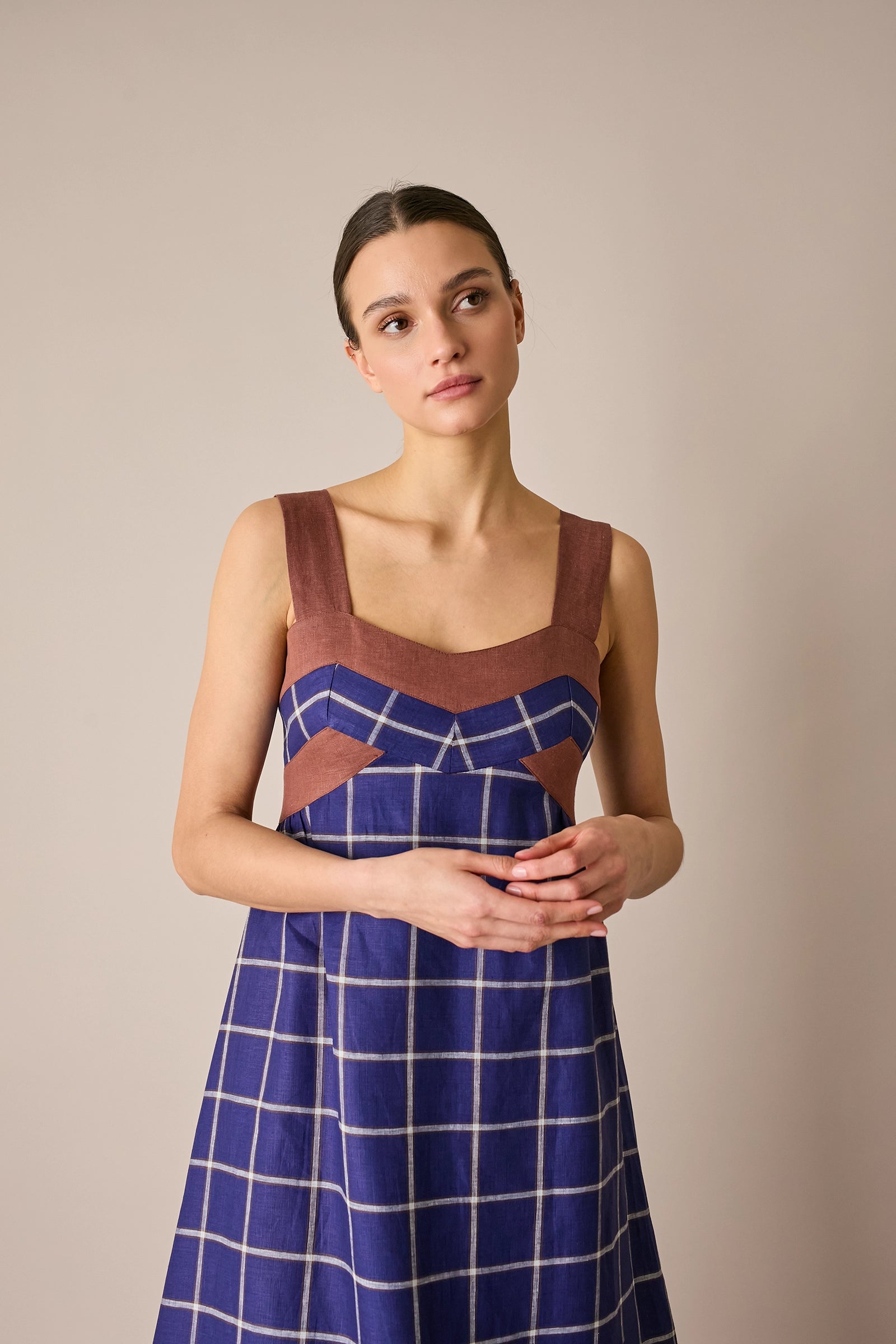 Abito colorato in lino