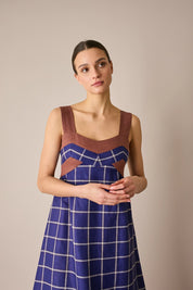 Abito colorato in lino