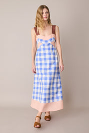 Abito colorato in lino