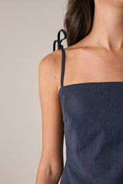 Stretch linen dress