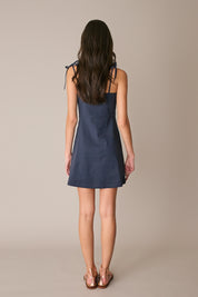 Stretch linen dress