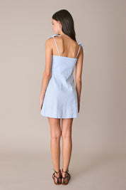 Stretch linen dress