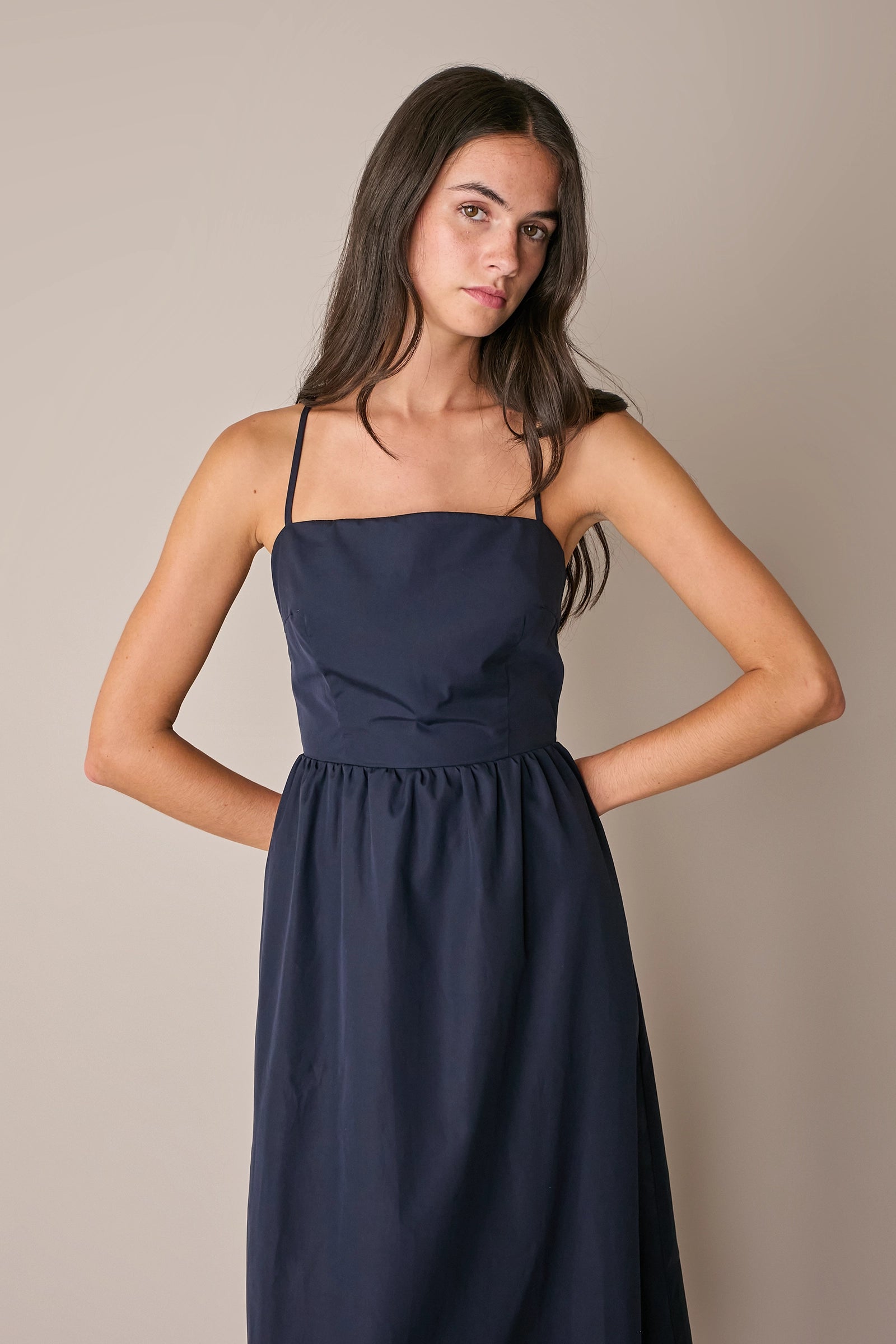 open back cotton dress Petal and Pup Women's Camila Open Back Mini Dress