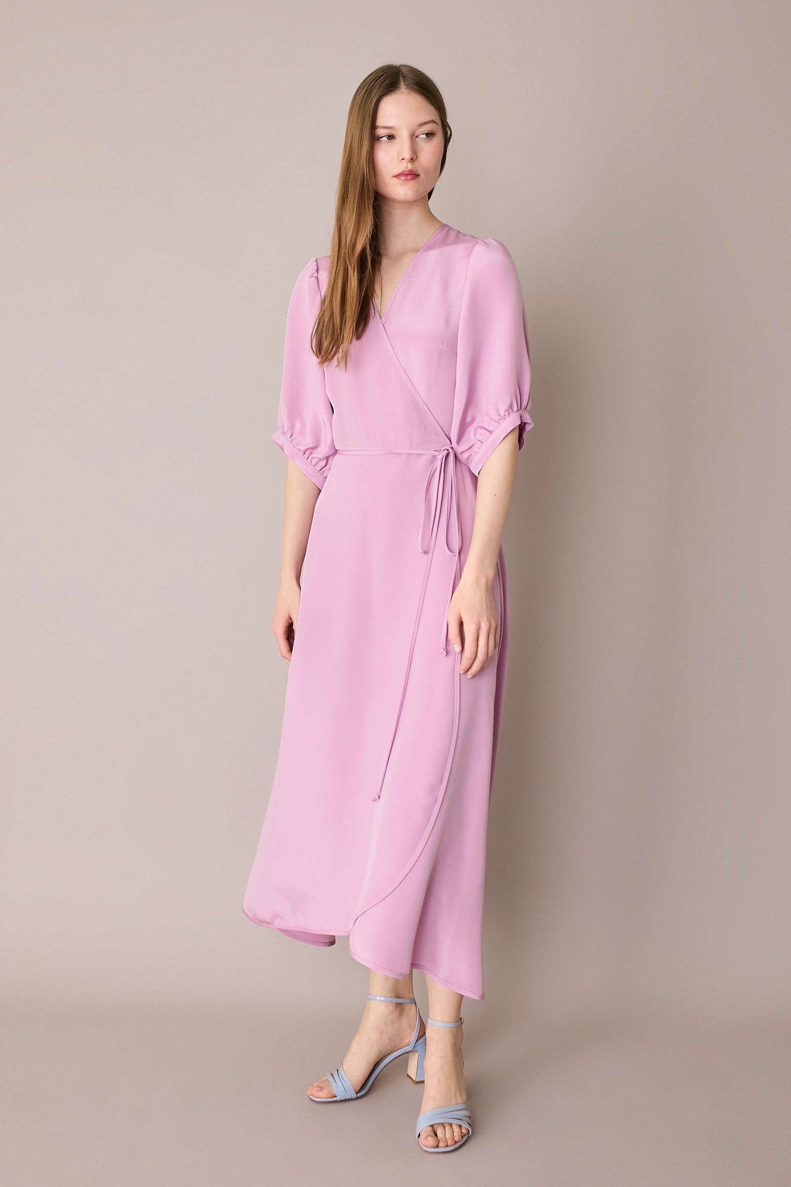 Long wrap dress