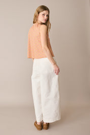Pantaloni in cotone con pinces