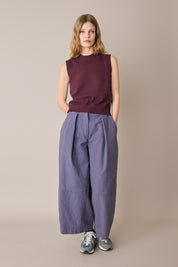 Pantaloni ampi in cotone