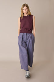 Pantaloni ampi in cotone