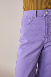 Pantaloni cinque tasche in drill di cotone