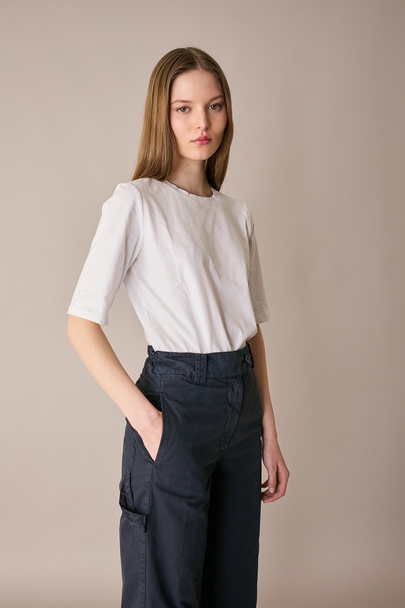 Pantaloni con vita elastica