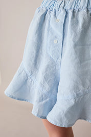 Shorts in lino con bottoni