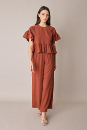 Pantaloni fluidi con elastico