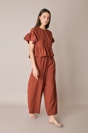 Pantaloni fluidi con elastico