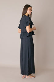 Pantaloni fluidi con elastico