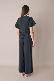 Pantaloni fluidi con elastico