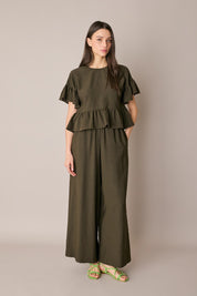 Pantaloni fluidi con elastico