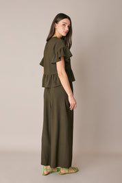 Pantaloni fluidi con elastico