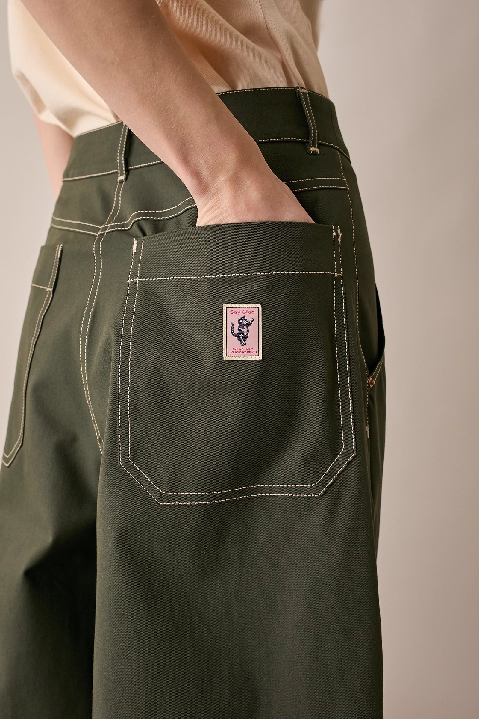 Contrast-stitch trousers – Everyday Wear