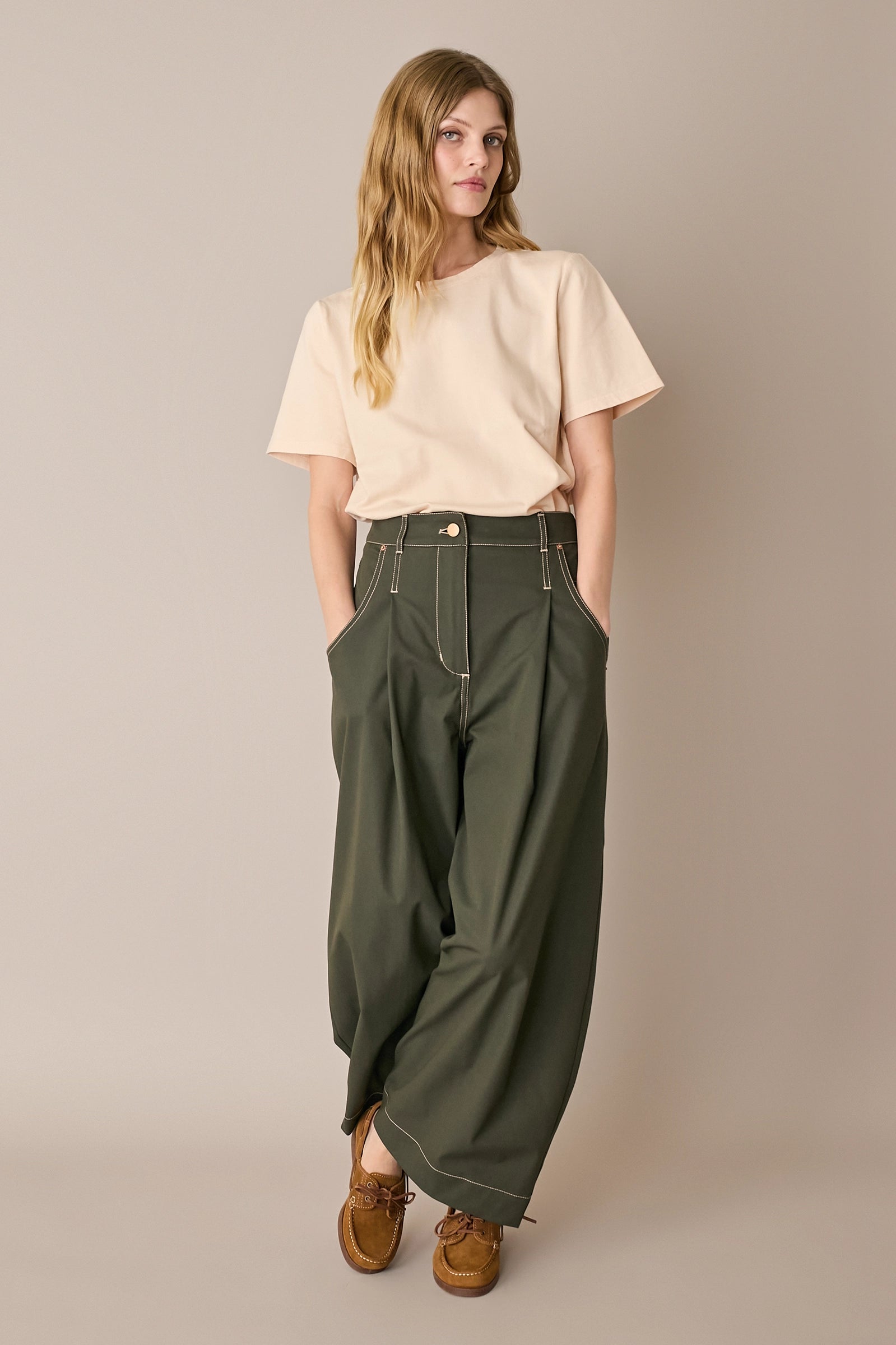 Contrast-stitch trousers – Everyday Wear