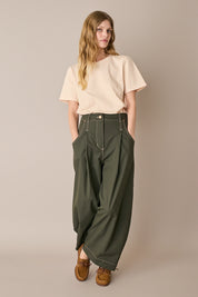 Contrast-stitch trousers – Everyday Wear
