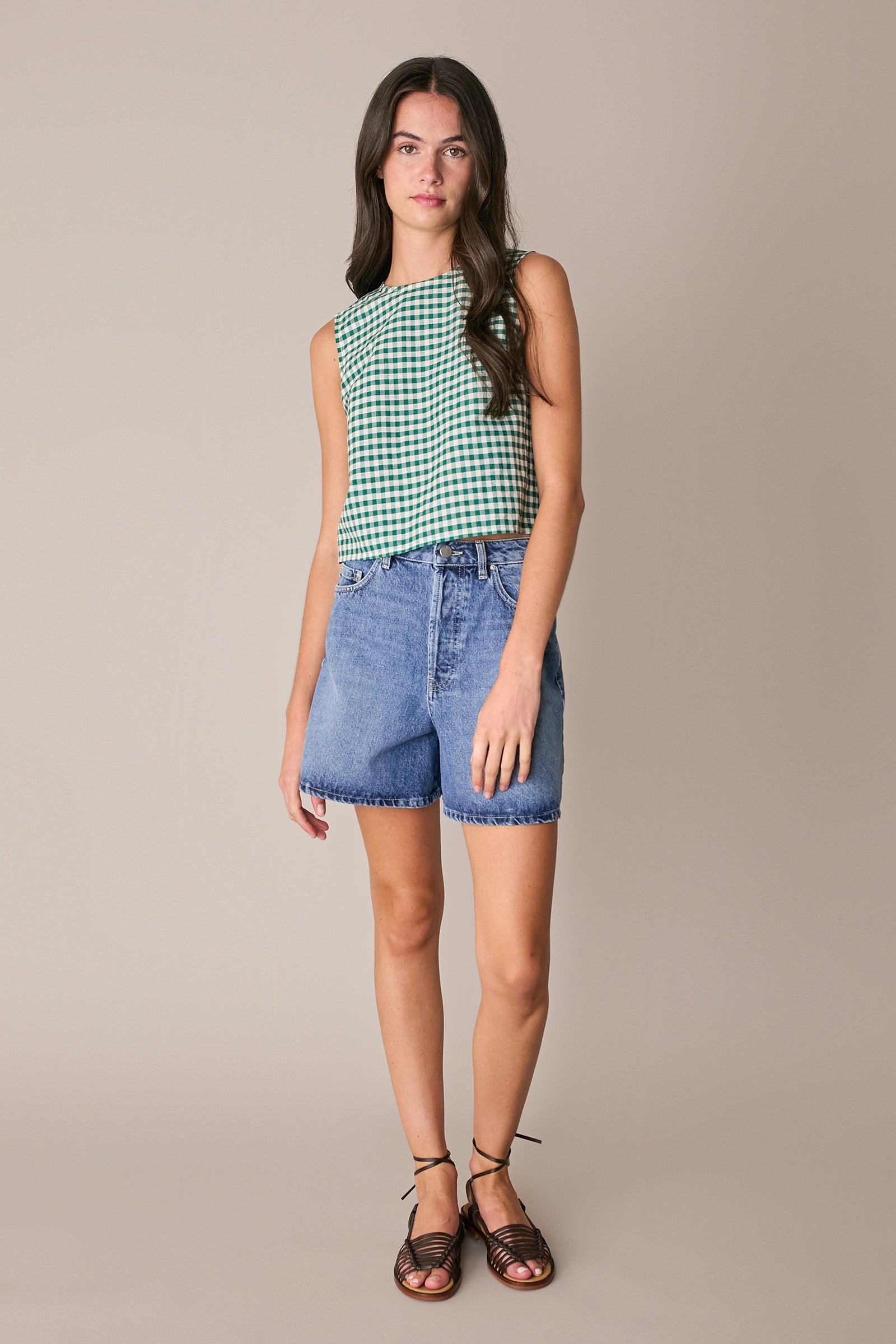 Shorts 5 tasche in denim
