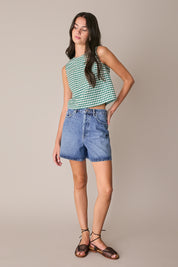 Denim 5-pocket shorts