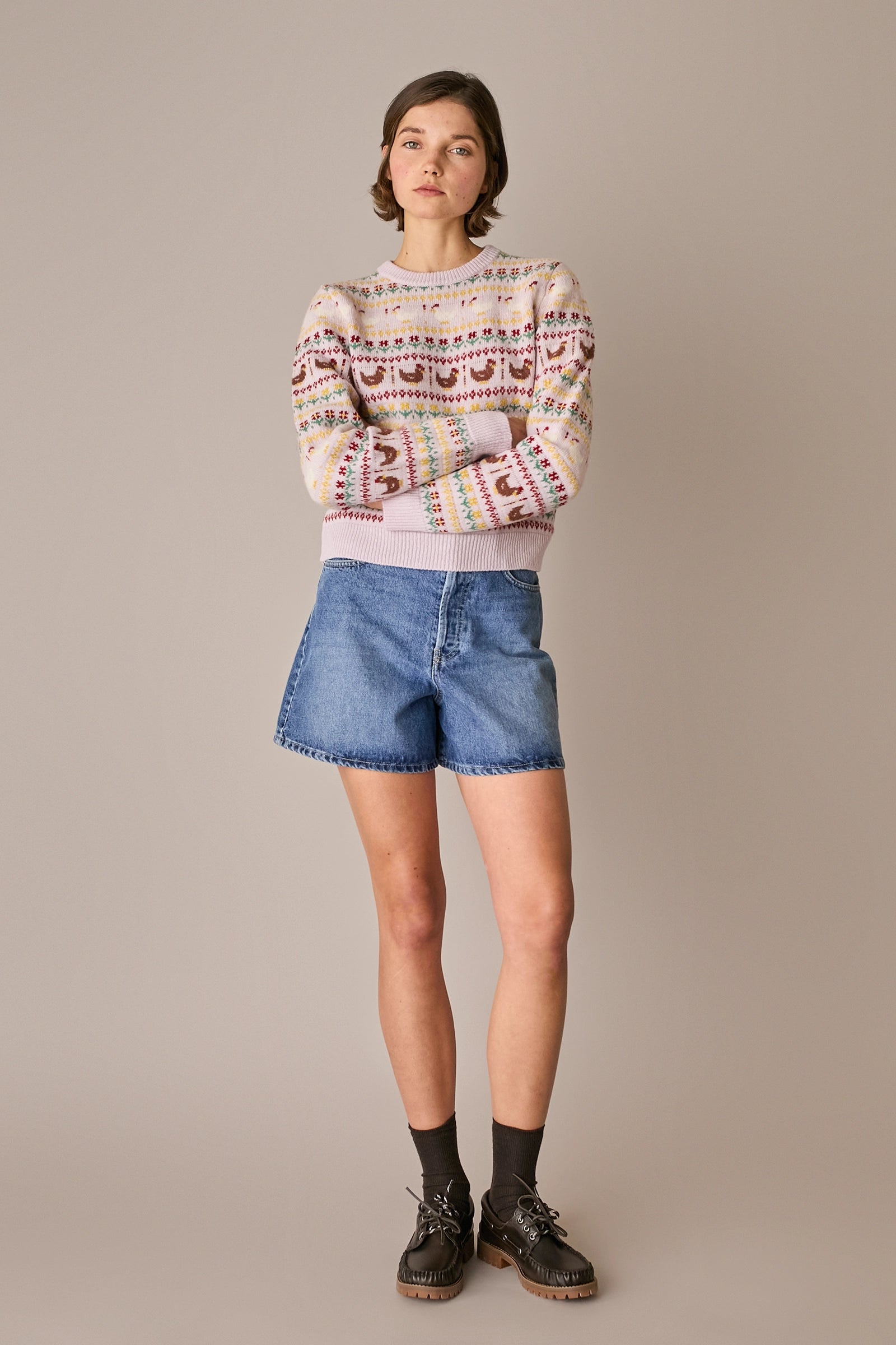 Shorts 5 tasche in denim