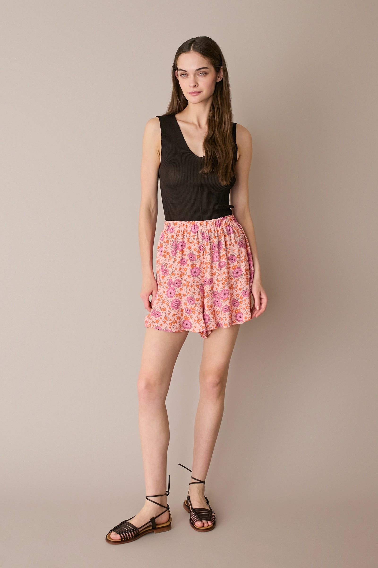 Shorts fluidi a fiori