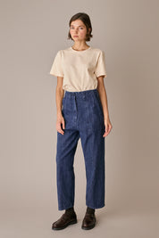 Jeans in denim cimosato giapponese