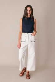 Pantaloni lunghi con serpentina
