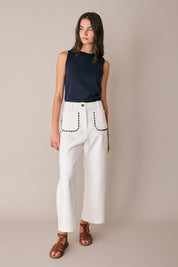 Pantaloni lunghi con serpentina