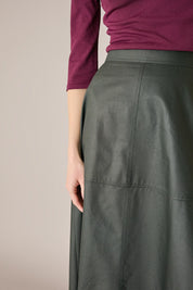 Gonna lunga con impuntura