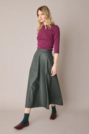 Gonna lunga con impuntura