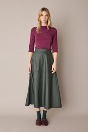 Gonna lunga con impuntura