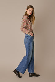 Camicia in seta con volant – Made with Liberty Fabrics