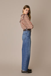 Camicia in seta con volant – Made with Liberty Fabrics