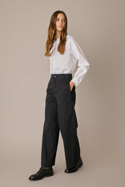 Camicia con colletto foulard
