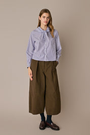 Camicia con colletto foulard