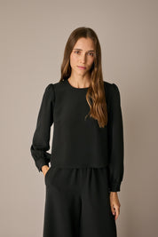 Silk blend blouse 