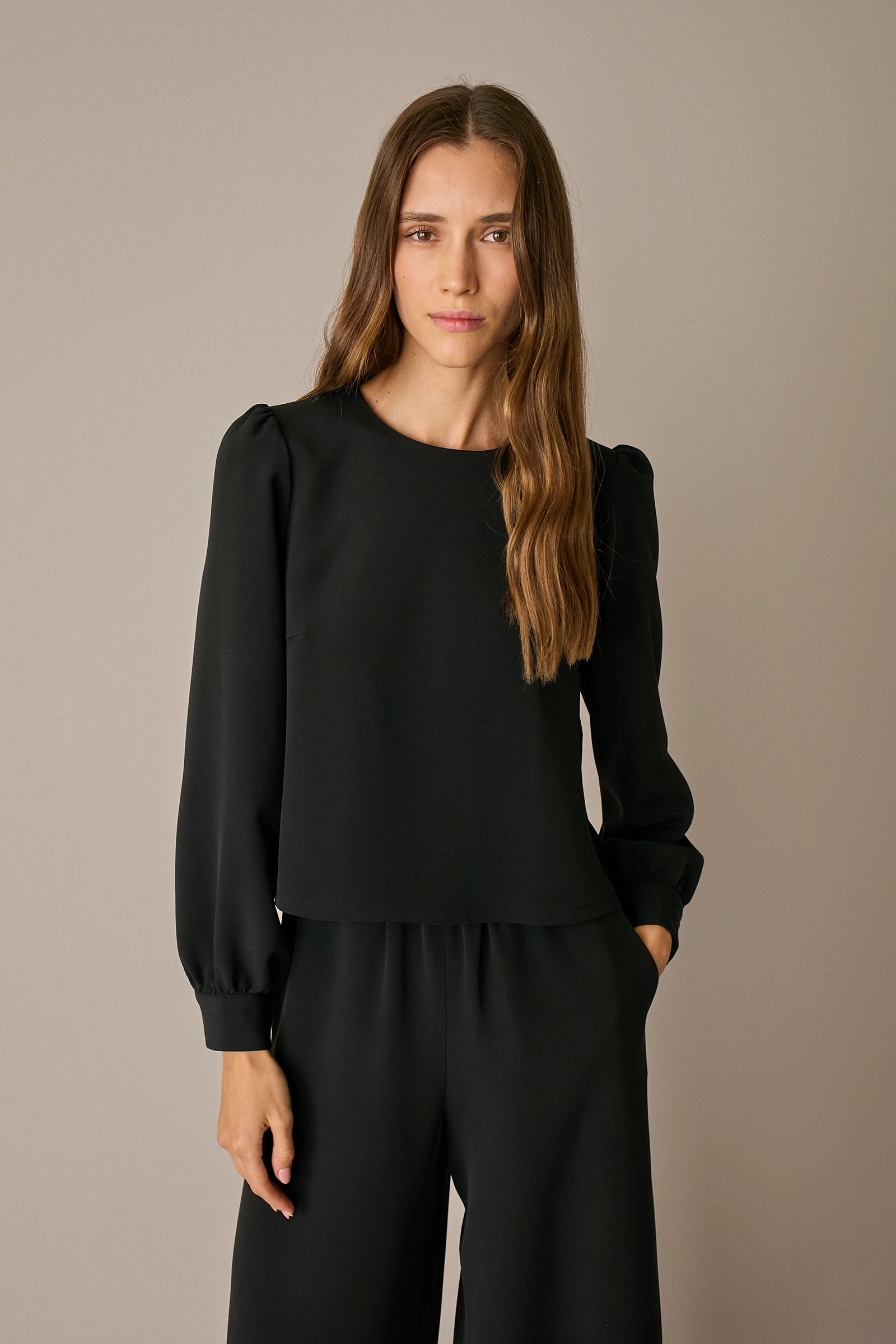 Silk blend blouse 